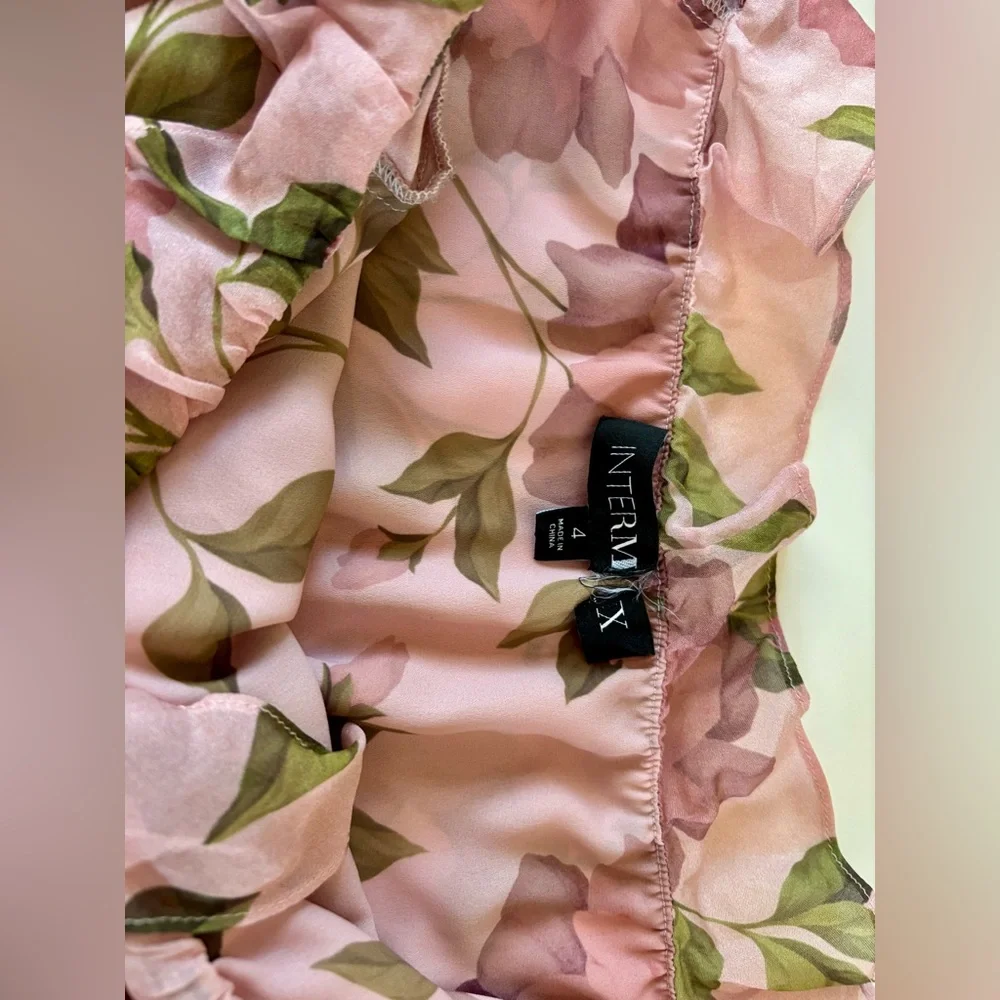 INTERMIX Smocked Floral Mini Dress | 99% OFF Retail - Picture 10 of 10